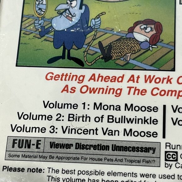 Vintage Sealed VHS The Adventures Of Rocky And Bullwinkle Vol 6 Canadian Gothic - Picture 11 of 15